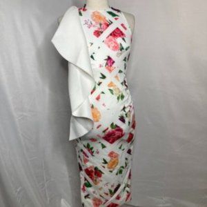 True Violet Maternity One Shoulder Midi Dress